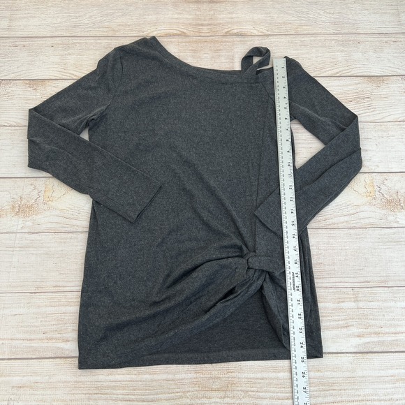 Women's Casual Soft Long Sleeves Off Shoulder Knot Side Twist Blouse Pullover M - Picture 11 of 16